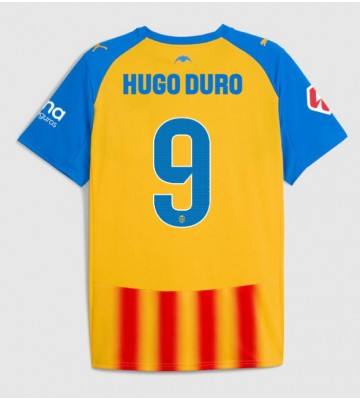 Valencia Hugo Duro #9 Tredjetrøje 2025-26 Kortærmet
